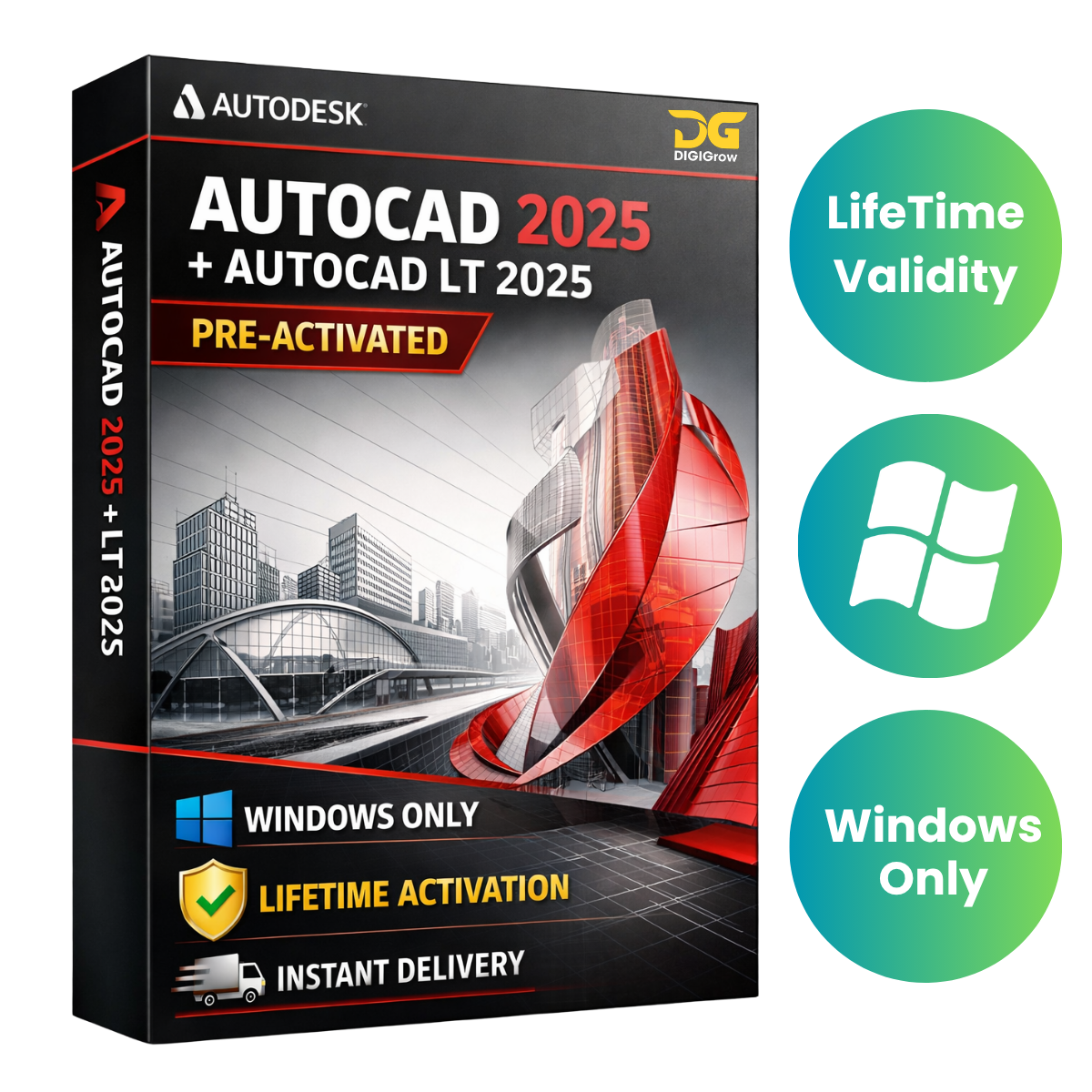 Autocad 2025 + Autocad LT 2025 (Windows Only)