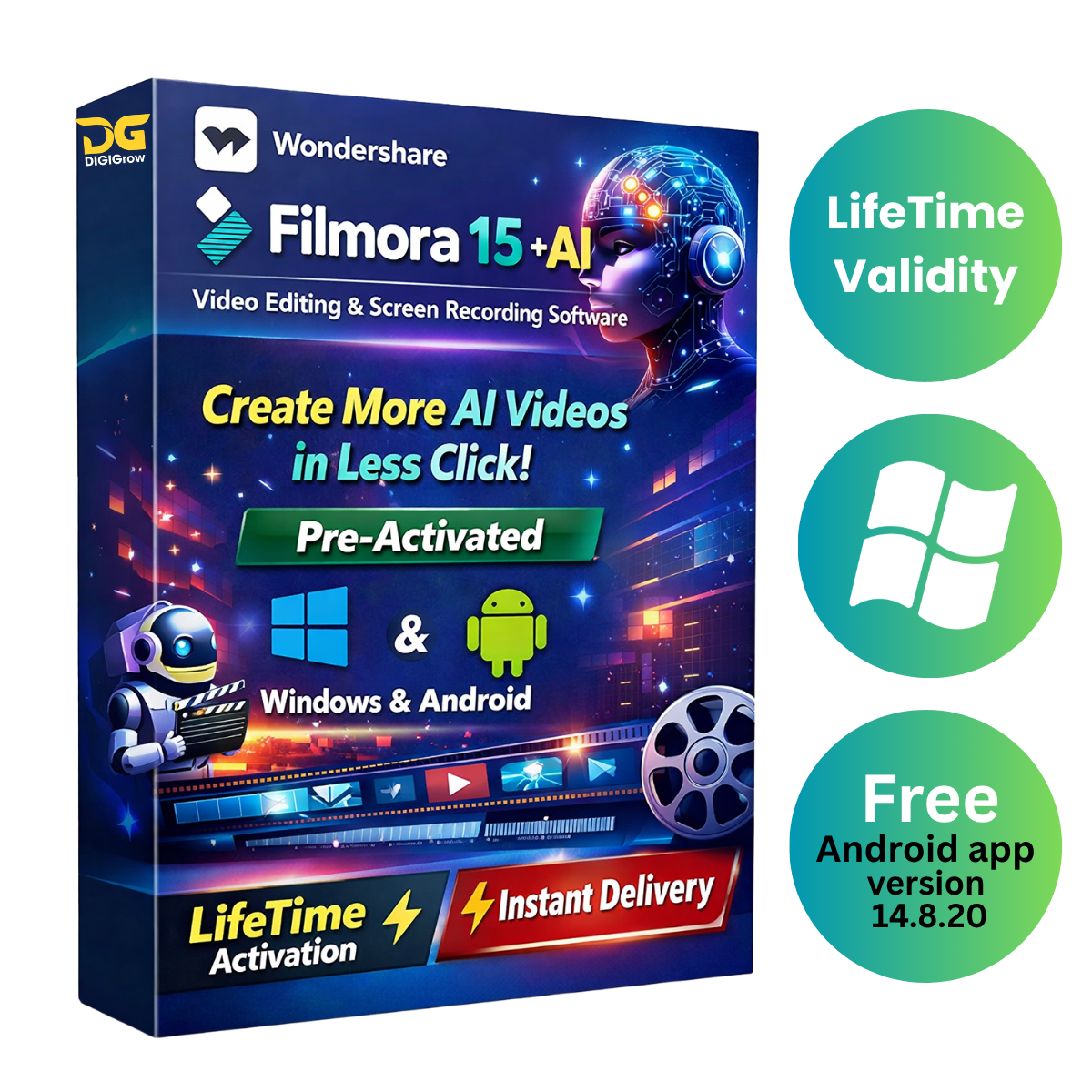 FILMORA-15 + Ai Features (Latest-2026-version)